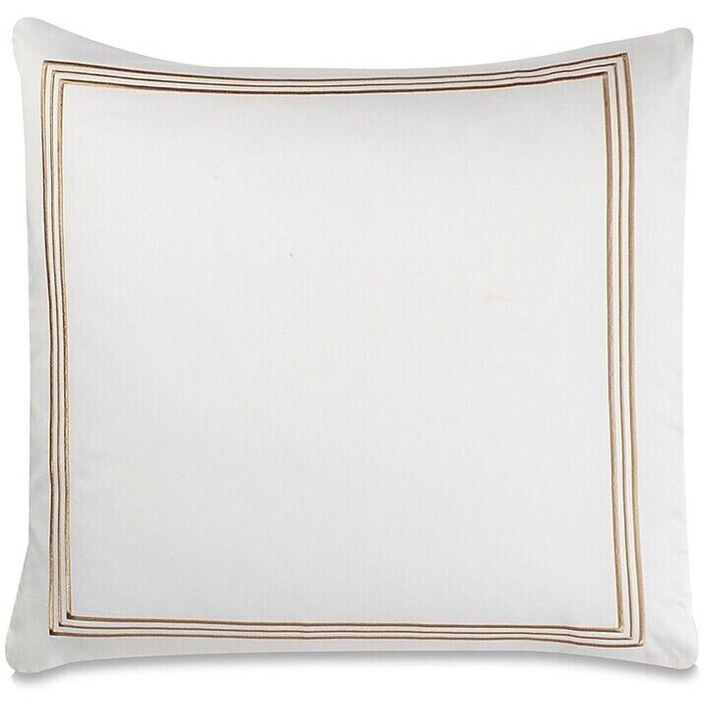 NIB Wamsutta Triple Baratta Stitch Euro Sham - Honey